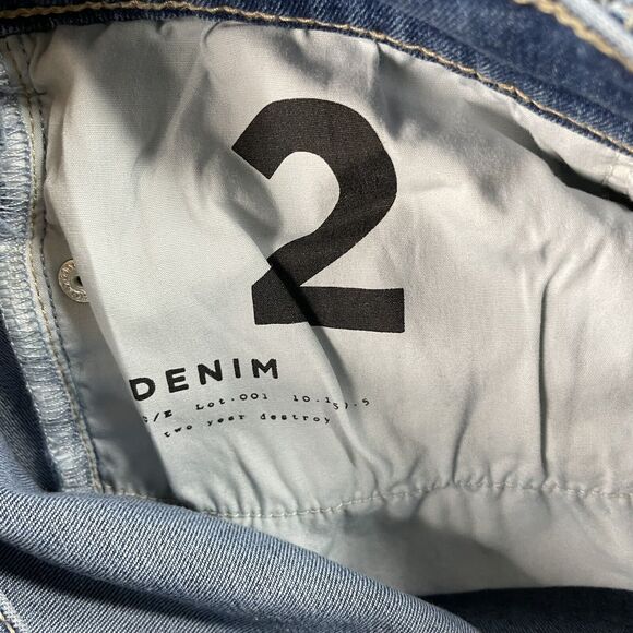 Current Elliot The Stiletto Jeans Women's 28 Blue Denim Skinny Destroyed Ankle - Picture 8 of 9